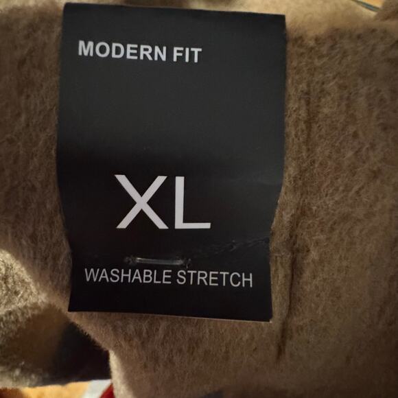 Amanda + Chelsea Colorblock Mini Skirt Tan Gray Charcoal Women Size XL NWT - Picture 6 of 8